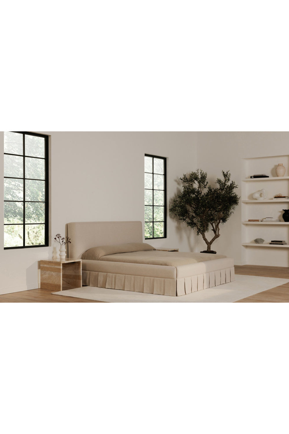   Modern European furniture - Box Pleated Bed - www.oroa.com | Oroa.com