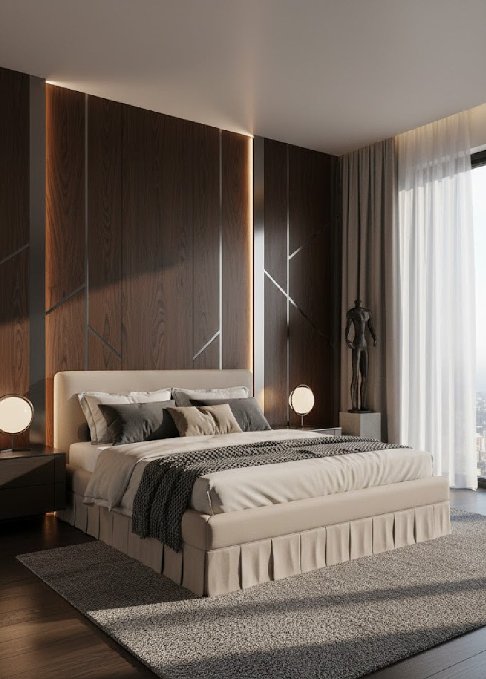   Modern European furniture - Box Pleated Bed - www.oroa.com | Oroa.com