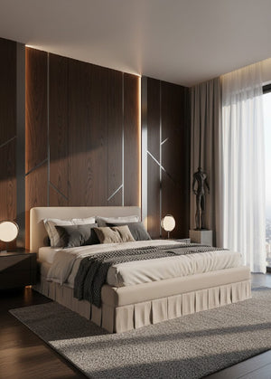   Modern European furniture - Box Pleated Bed - www.oroa.com | Oroa.com
