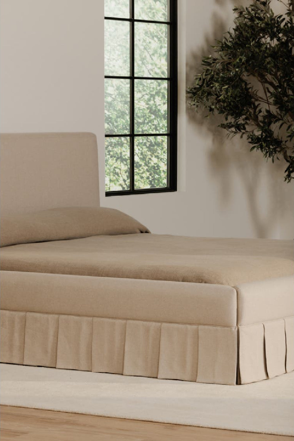   Modern European furniture - Box Pleated Bed - www.oroa.com | Oroa.com