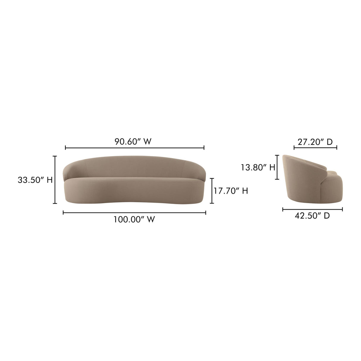   Modern European furniture - Taupe Outdoor Sofa - www.oroa.com | Oroa.com