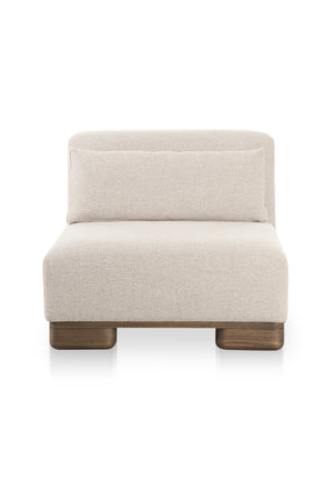   Modern European furniture - Cream Fabric Slipper Chair - www.oroa.com | Oroa.com