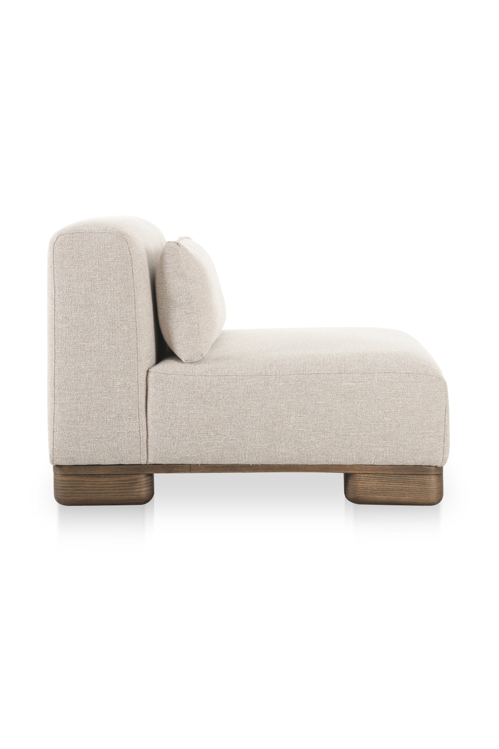   Modern European furniture - Cream Fabric Slipper Chair - www.oroa.com | Oroa.com