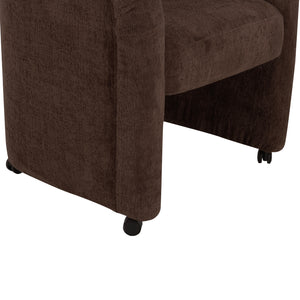   Modern European furniture - Curved Frame Rolling Dining Chair - www.oroa.com | Oroa.com