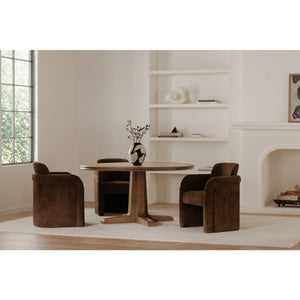   Modern European furniture - Curved Frame Rolling Dining Chair - www.oroa.com | Oroa.com