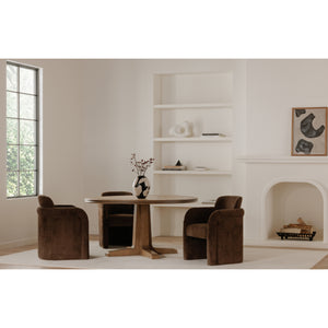   Modern European furniture - Curved Frame Rolling Dining Chair - www.oroa.com | Oroa.com