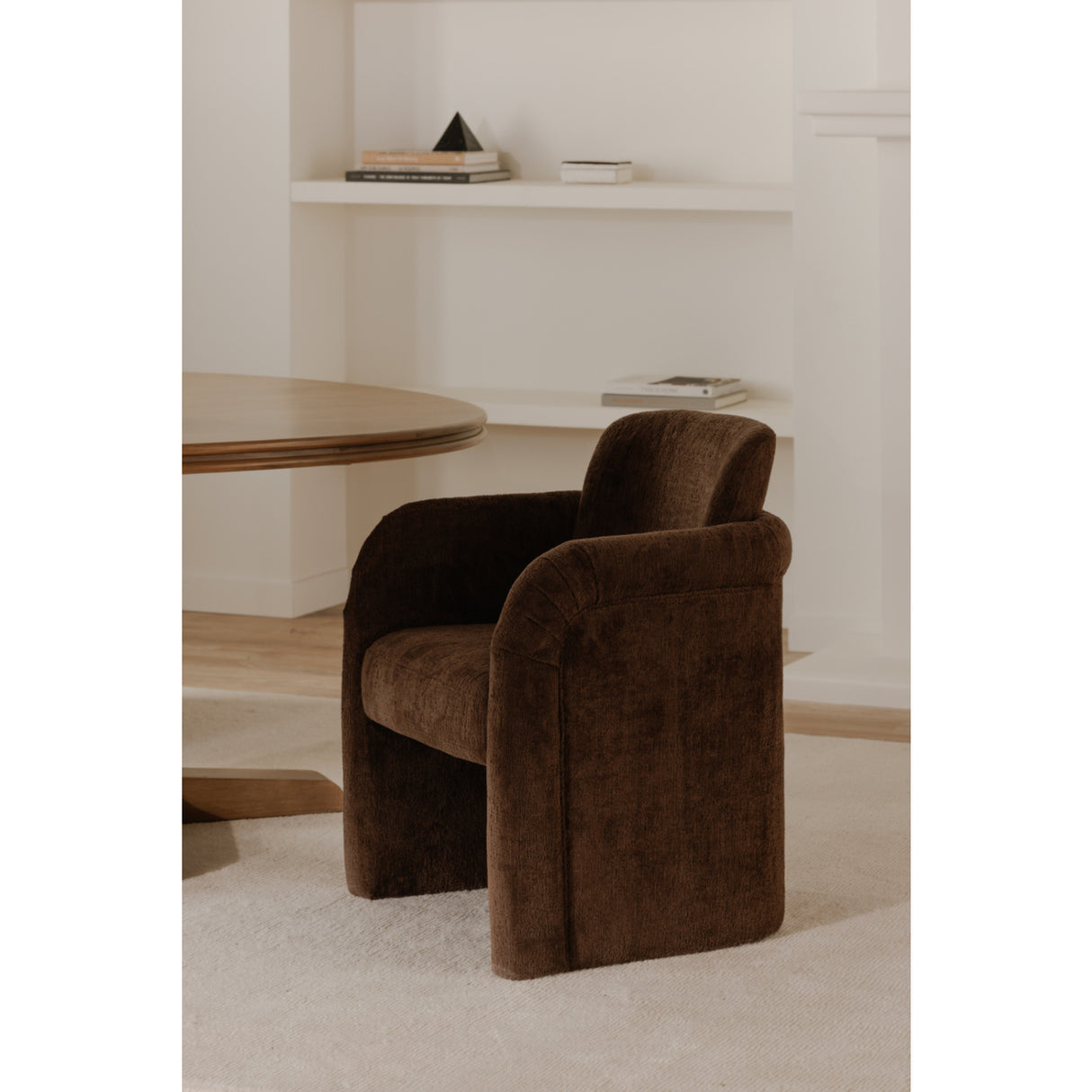   Modern European furniture - Curved Frame Rolling Dining Chair - www.oroa.com | Oroa.com