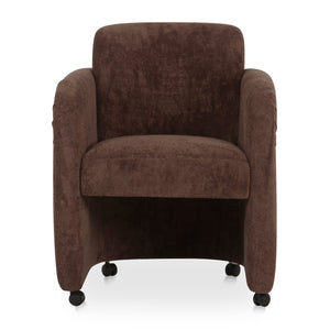   Modern European furniture - Curved Frame Rolling Dining Chair - www.oroa.com | Oroa.com
