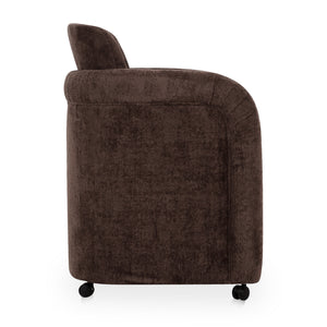   Modern European furniture - Curved Frame Rolling Dining Chair - www.oroa.com | Oroa.com