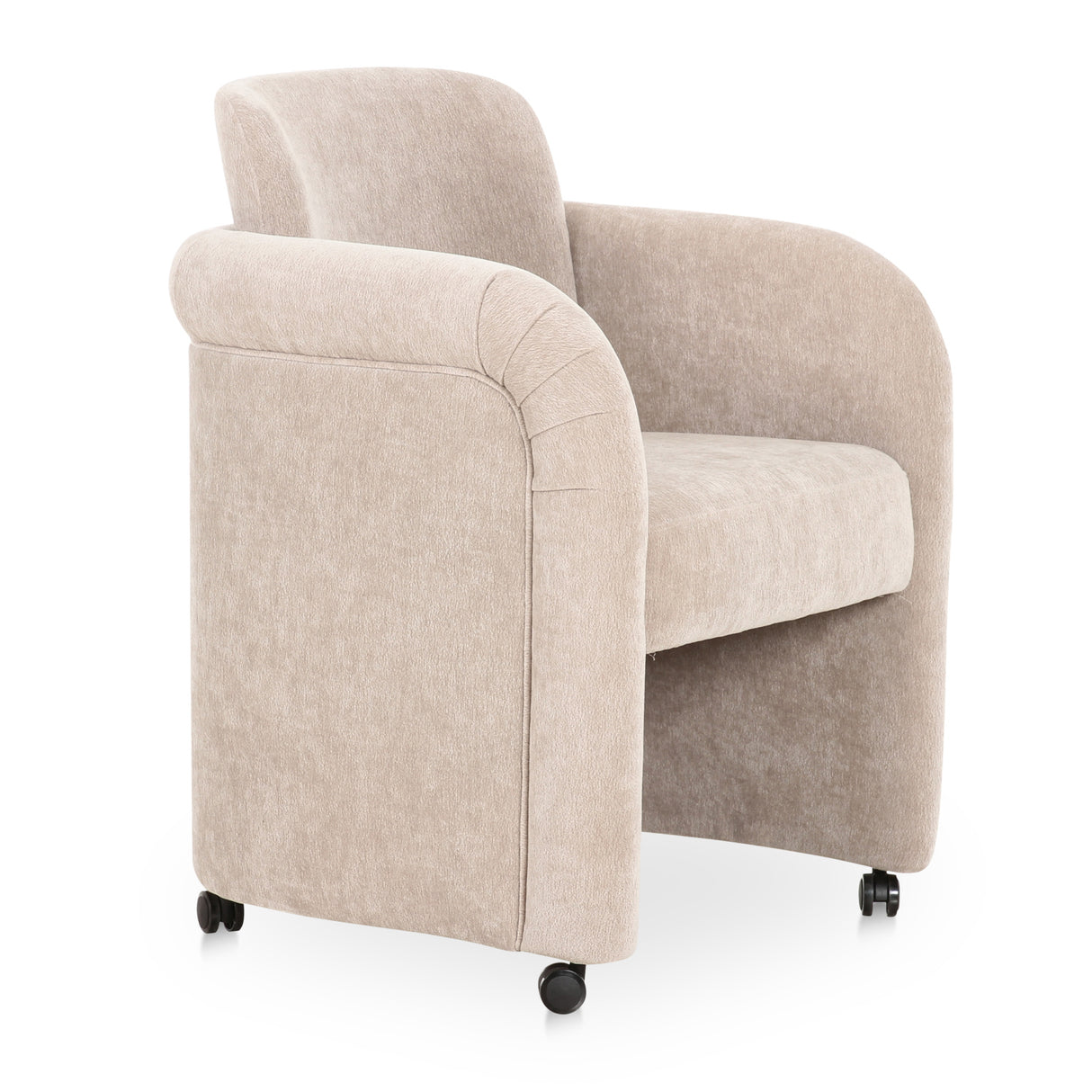   Modern European furniture - Curved Frame Rolling Dining Chair - www.oroa.com | Oroa.com