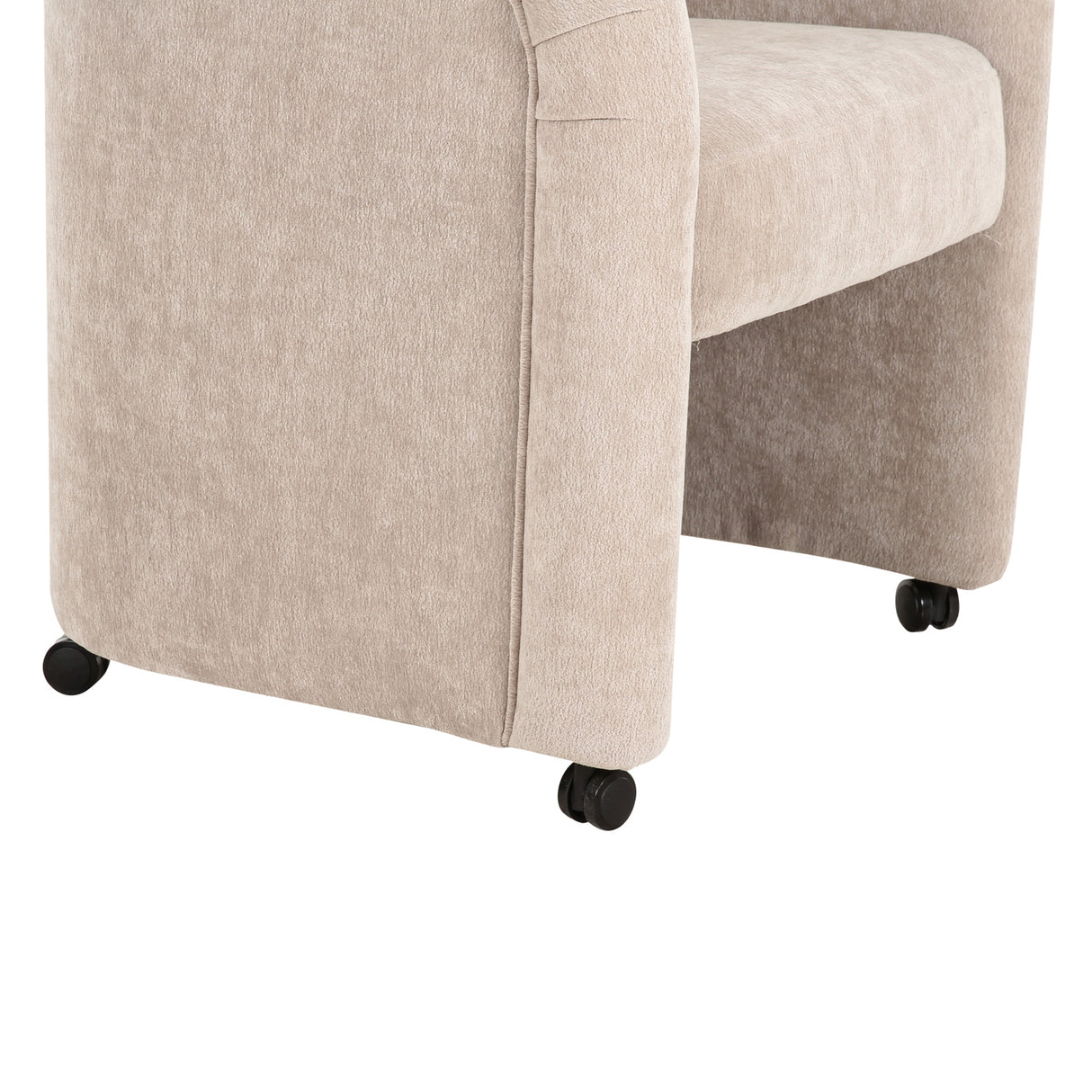   Modern European furniture - Curved Frame Rolling Dining Chair - www.oroa.com | Oroa.com