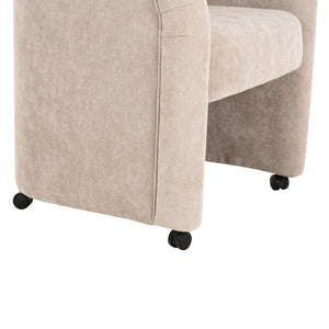   Modern European furniture - Curved Frame Rolling Dining Chair - www.oroa.com | Oroa.com