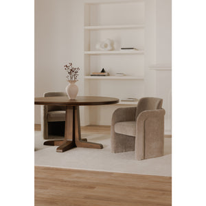  Modern European furniture - Curved Frame Rolling Dining Chair - www.oroa.com | Oroa.com