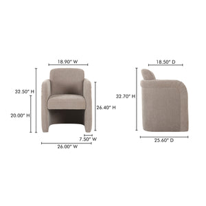   Modern European furniture - Curved Frame Rolling Dining Chair - www.oroa.com | Oroa.com