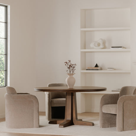   Modern European furniture - Curved Frame Rolling Dining Chair - www.oroa.com | Oroa.com