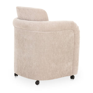   Modern European furniture - Curved Frame Rolling Dining Chair - www.oroa.com | Oroa.com