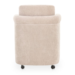   Modern European furniture - Curved Frame Rolling Dining Chair - www.oroa.com | Oroa.com