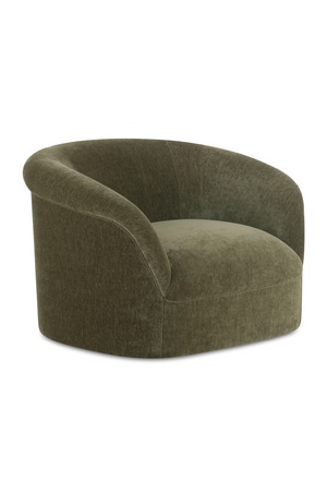   Modern European furniture - Velvet Rolled-Arm Lounge Chair - www.oroa.com | Oroa.com