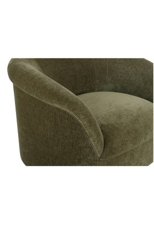   Modern European furniture - Velvet Rolled-Arm Lounge Chair - www.oroa.com | Oroa.com