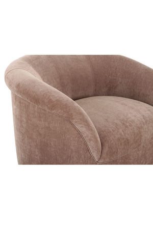  Modern European furniture - Velvet Rolled-Arm Lounge Chair - www.oroa.com | Oroa.com