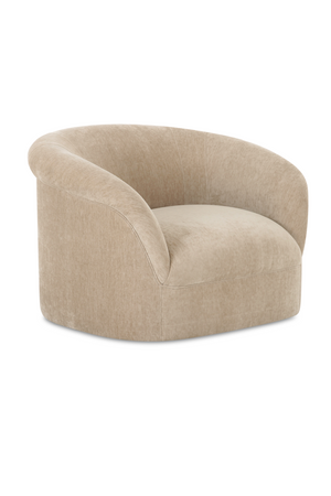   Modern European furniture - Velvet Rolled-Arm Lounge Chair - www.oroa.com | Oroa.com