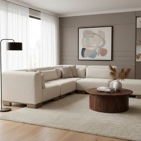   Modern European furniture - Beige Modular Sofa - www.oroa.com | Oroa.com