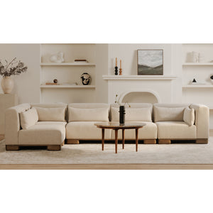   Modern European furniture - Beige U-Shaped Modular Sofa - www.oroa.com | Oroa.com