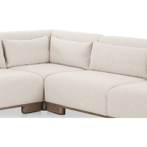   Modern European furniture - Beige Corner Modular Sofa - www.oroa.com | Oroa.com