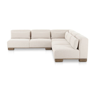   Modern European furniture - Beige Corner Modular Sofa - www.oroa.com | Oroa.com