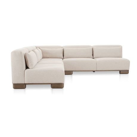   Modern European furniture - Beige Corner Modular Sofa - www.oroa.com | Oroa.com