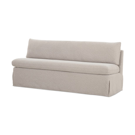   Modern European furniture - Beige Dining Bench Slipcover - www.oroa.com | Oroa.com