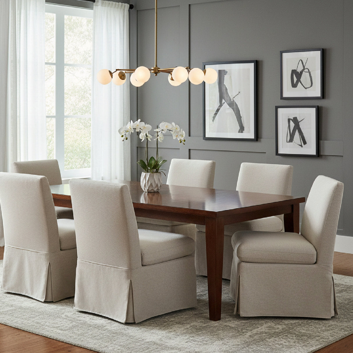   Modern European furniture - Beige Upholstered Dining Chair - www.oroa.com | Oroa.com