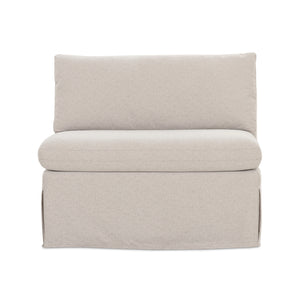   Modern European furniture - Beige Dining Chair and Half Slipcover - www.oroa.com | Oroa.com