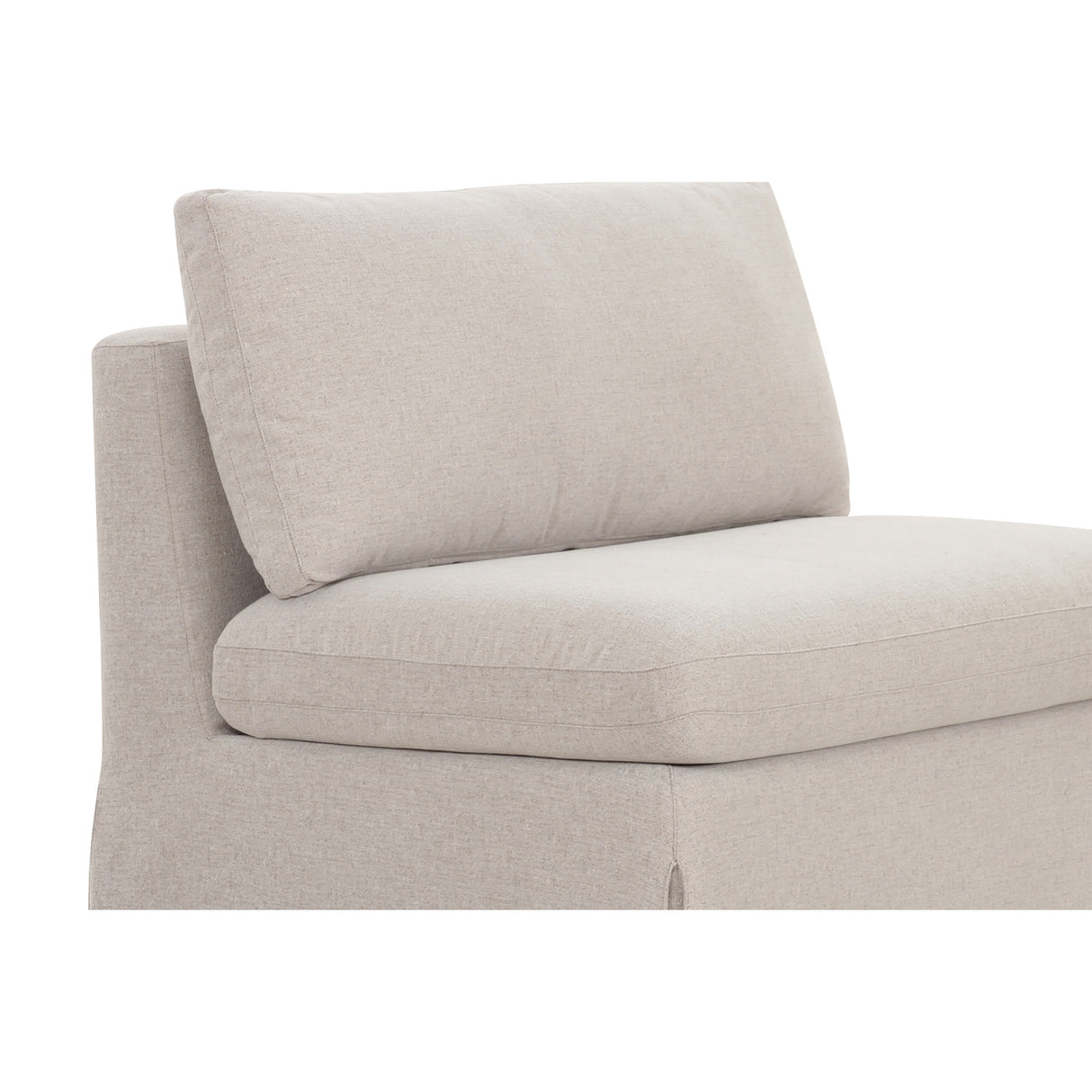   Modern European furniture - Beige Dining Chair and Half Slipcover - www.oroa.com | Oroa.com