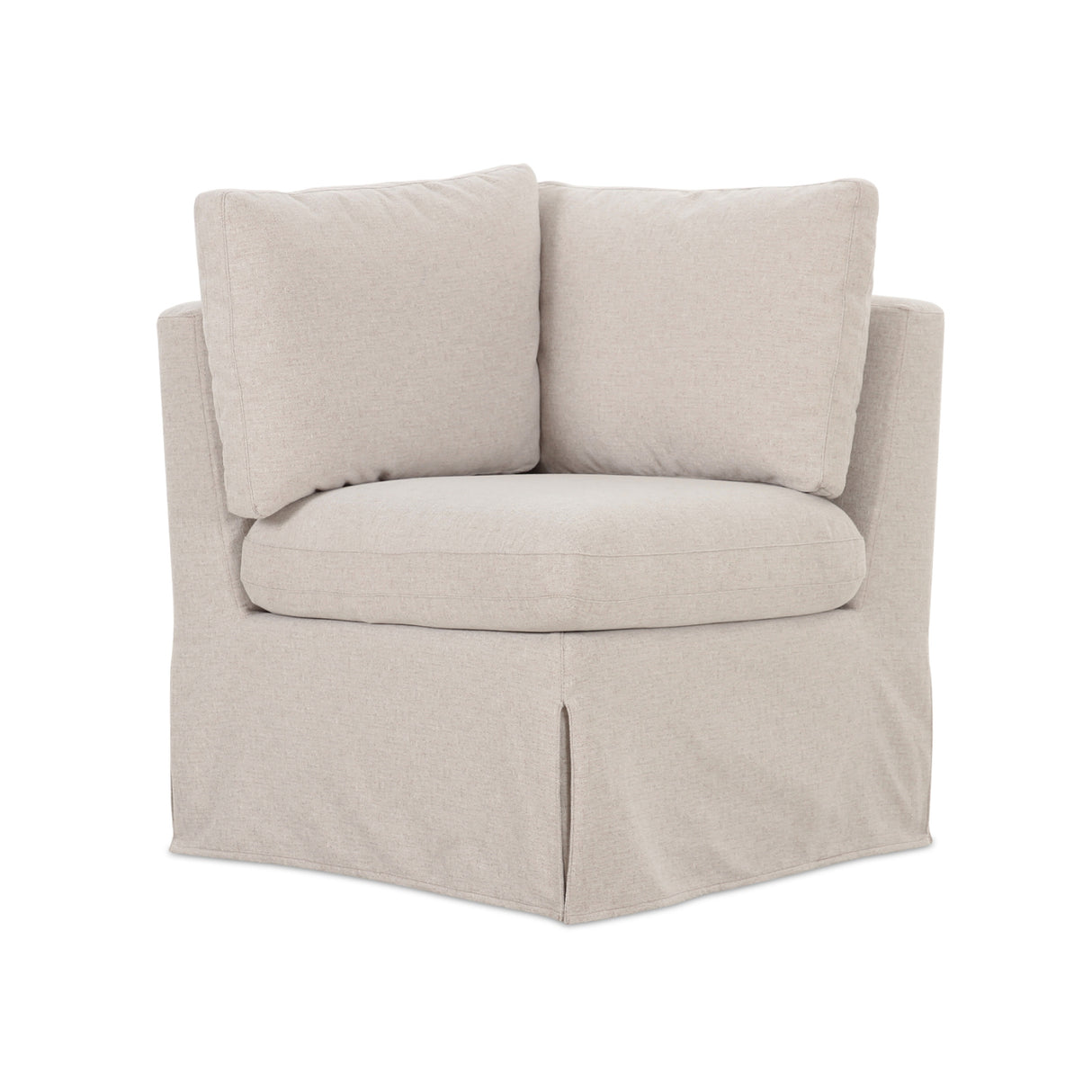   Modern European furniture - Beige Corner Dining Chair Slipcover - www.oroa.com | Oroa.com