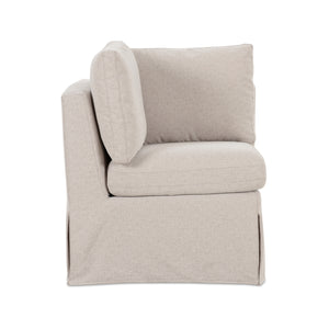   Modern European furniture - Beige Corner Dining Chair Slipcover - www.oroa.com | Oroa.com