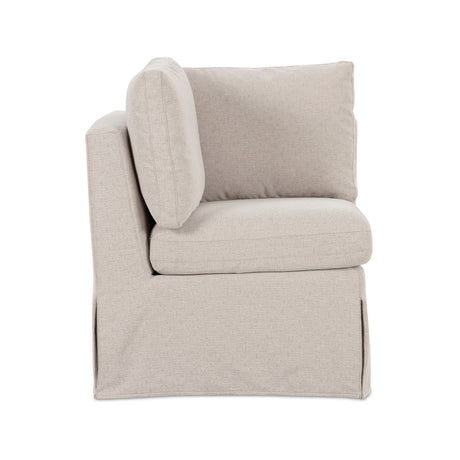   Modern European furniture - Beige Corner Dining Chair Slipcover - www.oroa.com | Oroa.com