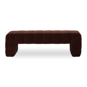   Modern European furniture - Brown Upholstered Bench - www.oroa.com | Oroa.com