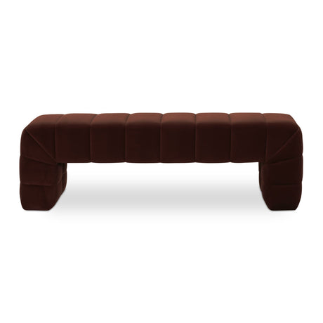   Modern European furniture - Brown Upholstered Bench - www.oroa.com | Oroa.com