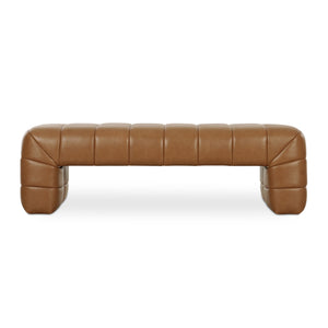   Modern European furniture - Brown Upholstered Bench - www.oroa.com | Oroa.com