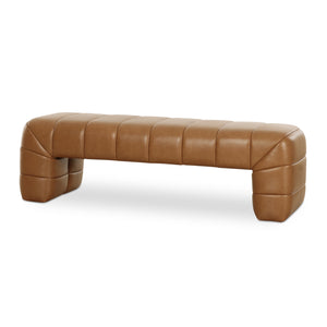   Modern European furniture - Brown Upholstered Bench - www.oroa.com | Oroa.com