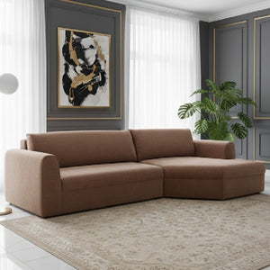   Modern European furniture - Weave Fabric Sectional Sofa - www.oroa.com | Oroa.com