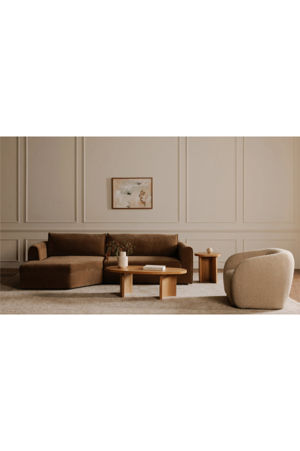   Modern European furniture - Weave Fabric Sectional Sofa - www.oroa.com | Oroa.com