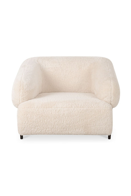   Modern European furniture - Cream Fur Lounge Chair - www.oroa.com | Oroa.com