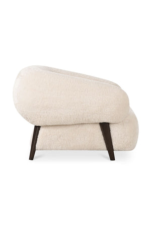   Modern European furniture - Cream Fur Lounge Chair - www.oroa.com | Oroa.com
