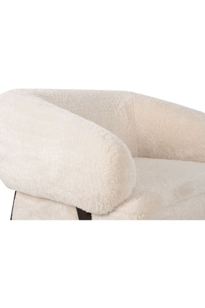   Modern European furniture - Cream Fur Lounge Chair - www.oroa.com | Oroa.com