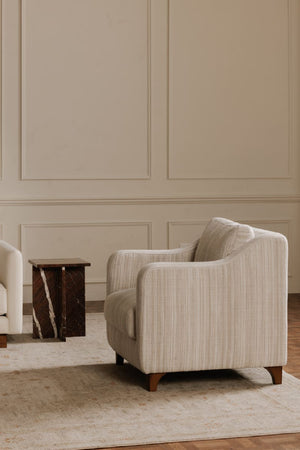   Modern European furniture - Textured Boucle Accent Chair - www.oroa.com | Oroa.com