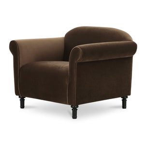   Modern European furniture - Mohair Inspired Rolled-Arm Accent Chair - www.oroa.com | Oroa.com