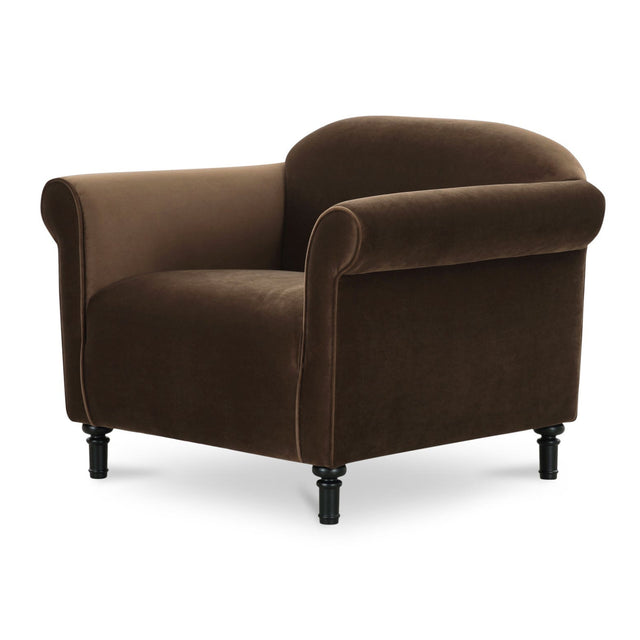 Modern European furniture - Mohair Inspired Rolled-Arm Accent Chair - www.oroa.com