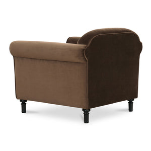   Modern European furniture - Mohair Inspired Rolled-Arm Accent Chair - www.oroa.com | Oroa.com